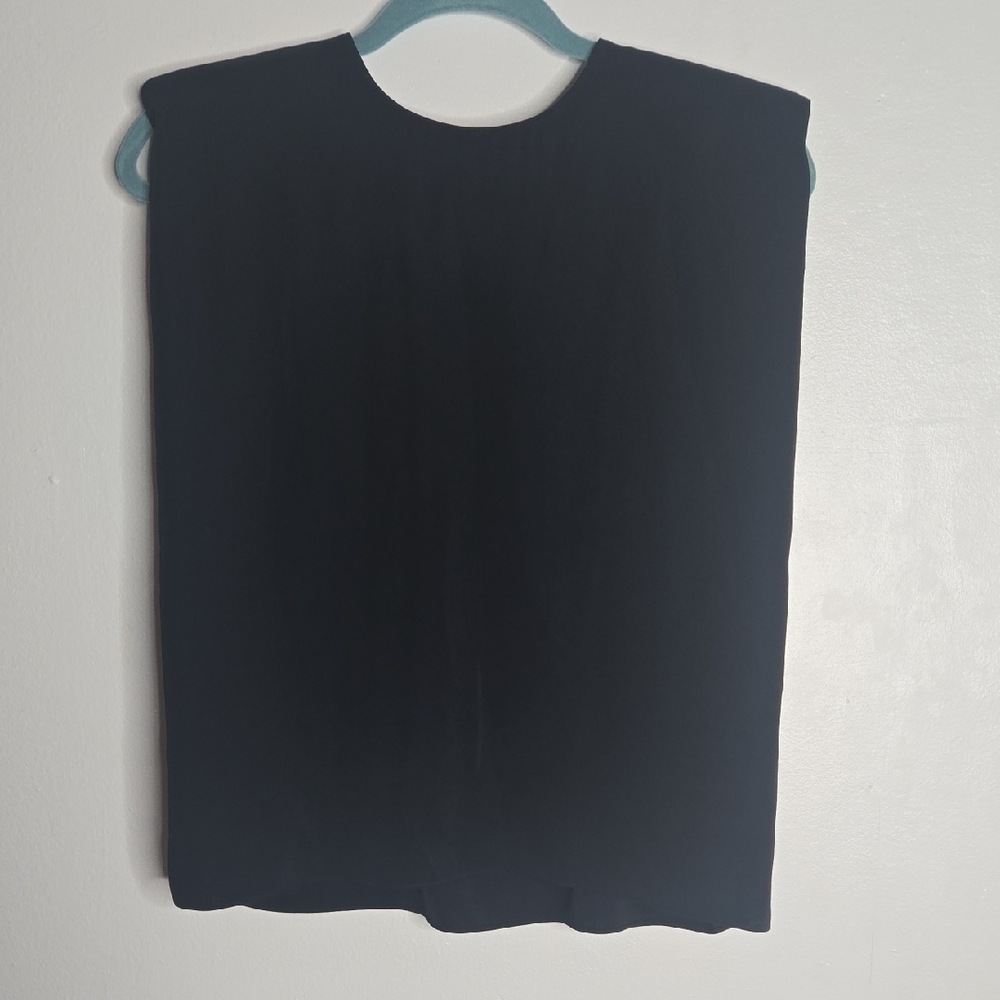 Aqua Black Top Sz S